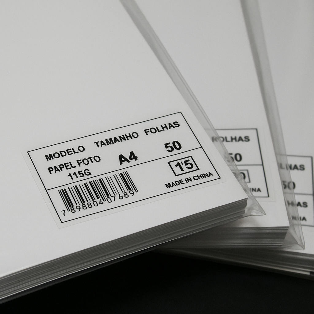 Impressões de alta qualidade com o Papel Fotográfico Glossy A4 115g! Ideal para fotos, convites e materiais gráficos. Brilho intenso, cores vibrantes e secagem rápida. Perfeito para impressoras jato de tinta! #papelfotográfico #glossy #impressão