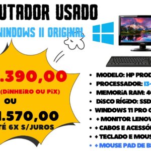 Computador Usado i3-7ºGeração