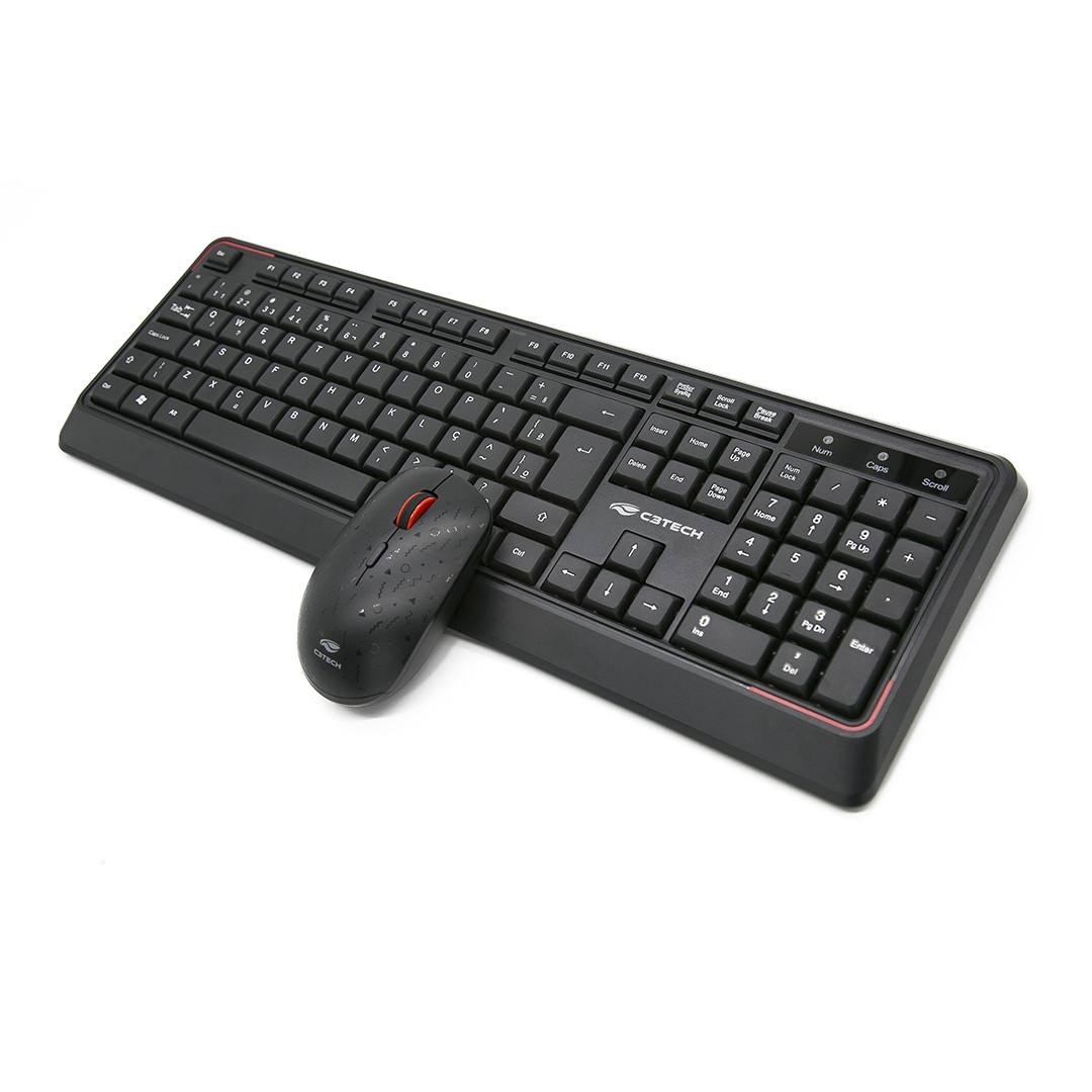 Kit Teclado e Mouse Sem Fio