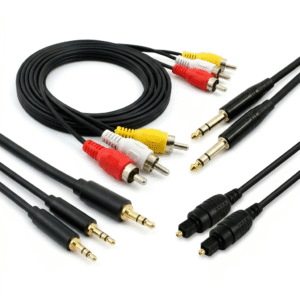 Cabos de Áudio – RCA, P2, P10, Cabo Óptico e Adaptadores