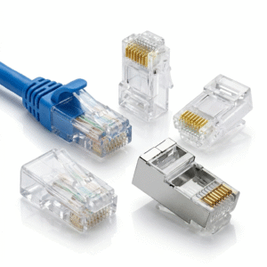 Conector RJ45 CAT5e e CAT6 – Vazado, Normal e Blindado
