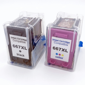 Cartucho Compatível HP 667 – Preto e Colorido 10ml