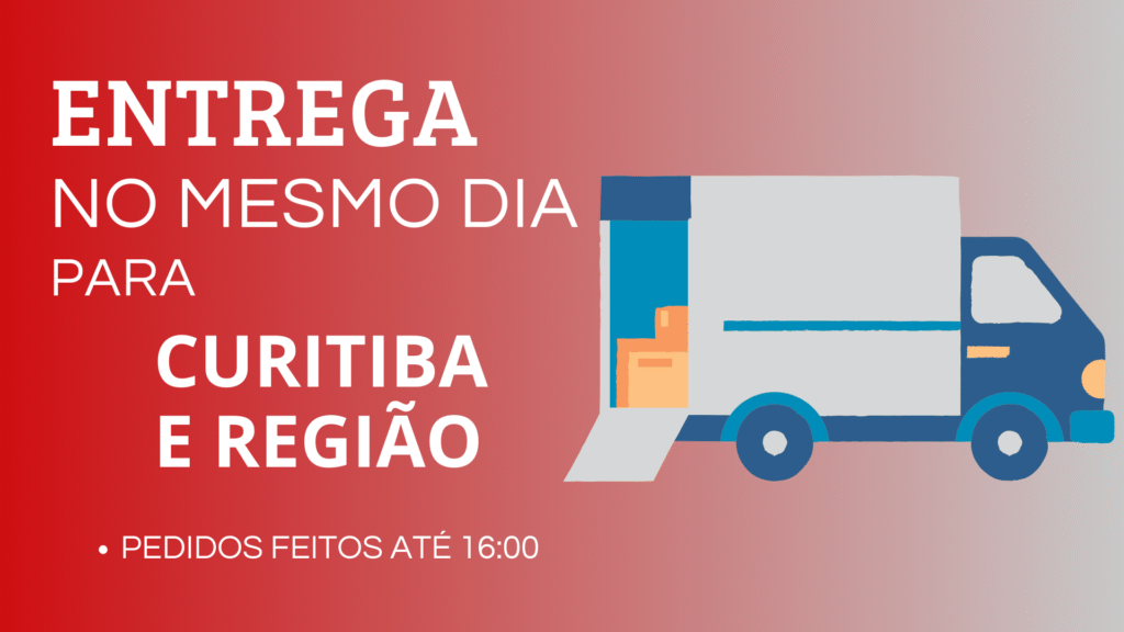 Entrega no mesmo dia para pedidos feitos até 16:00